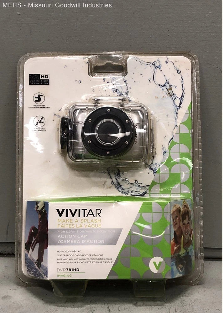 Vivitar Black Waterproof HD Video Action Cam New Sealed