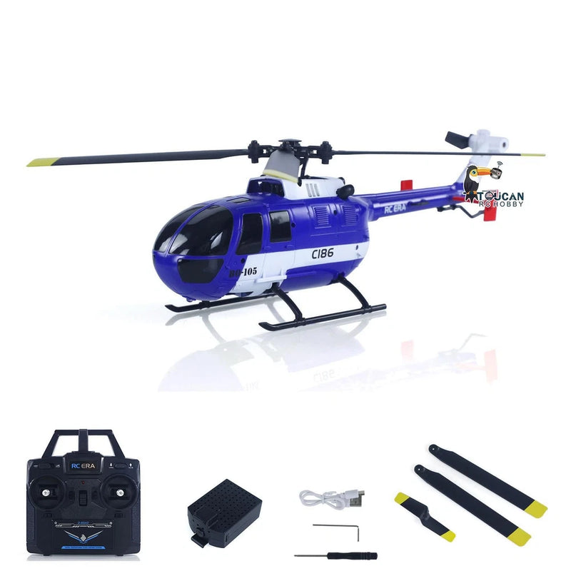 1/48 RC C186 4CH Flybarless RC Helicopter RTF Model Barometer Altitude Hold
