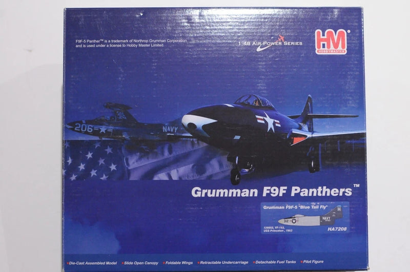 HOBBY MASTER GRUMMAN F9F-5 BLUE TAIL FLY SCALE 1:48 DIECAST MODEL HA7208 NEW