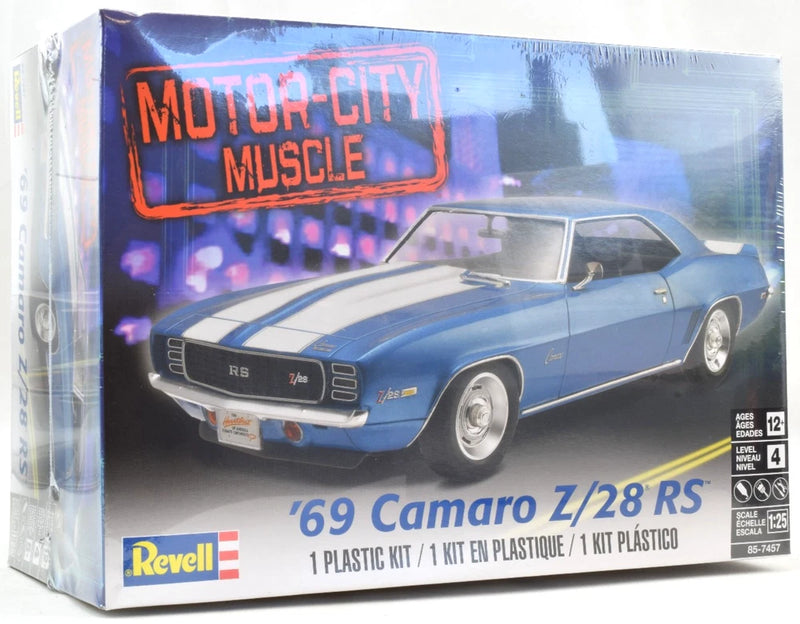 Revell 1969 Chevy Camaro Z/28 RS - Motor-City Muscle 1/25 Model Car Kit 85-7457