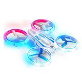 Force1 UFO 4000 Mini Stunt Drone 3 Speed LED White Colored OS Remote Control