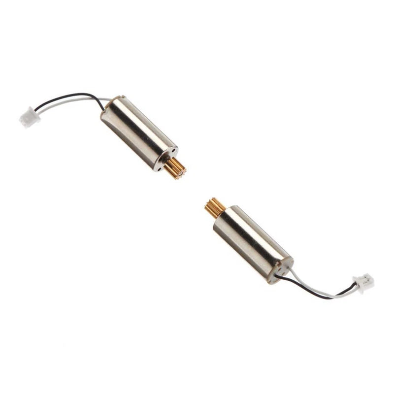 UAV main motor pair with cylindrical housing and white wire connectors