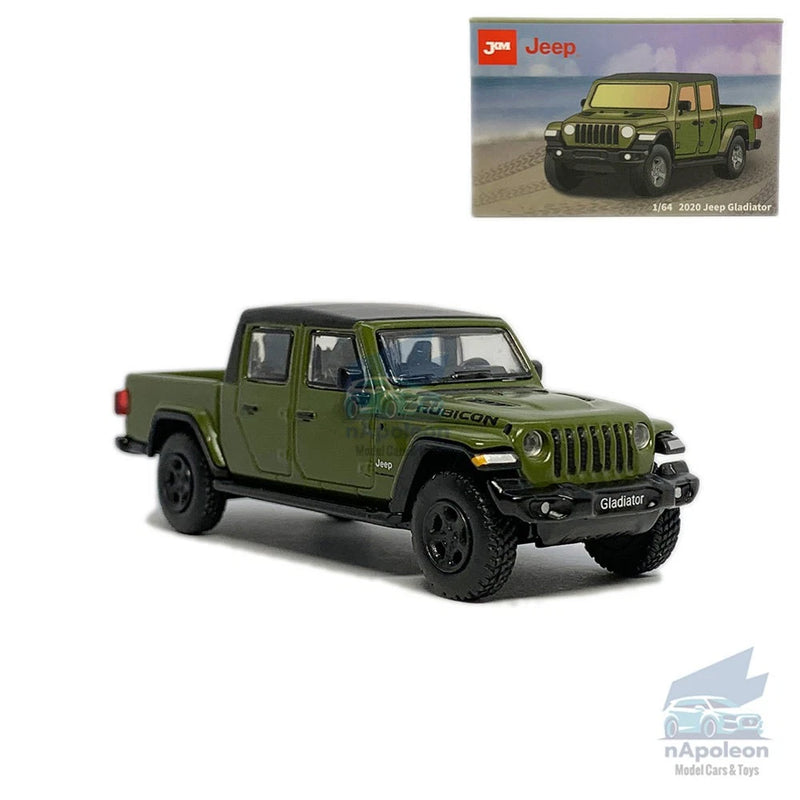 1:64 Jeep Wrangler Gladiator Model Car Diecast Vehicle Collection Kid Gift Green