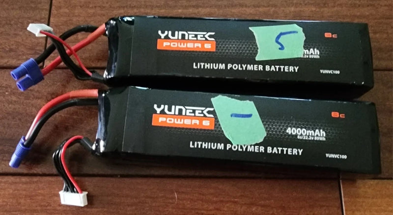 FOR PARTS! Yuneec H920 Power 6 Lithium Polymer Batteries (2 pack) Battery