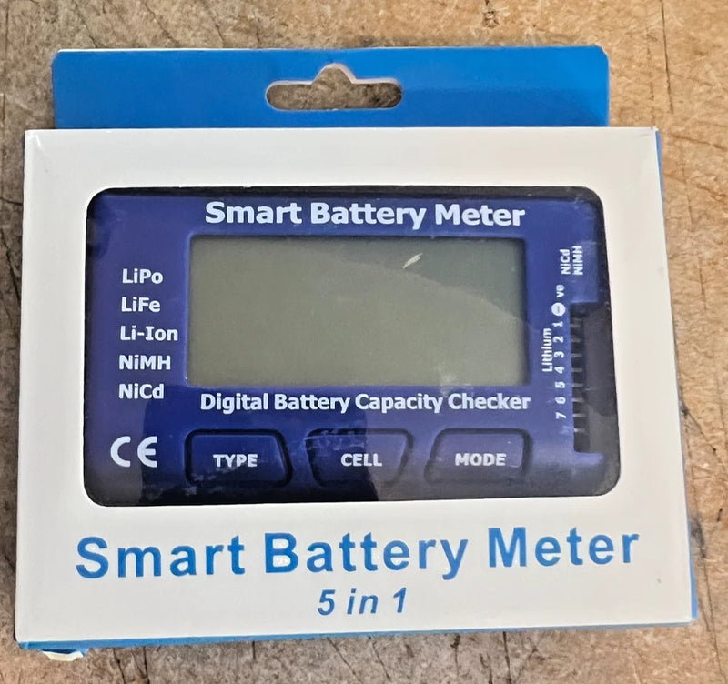 5-in-1 Smart Battery Capacity Meter for LiPo LiFe Li-Ion NiMH NiCd Battery