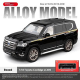 TOYOTA LAND CRUISER LC300 Model car Black 1:18 SUV