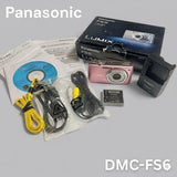 Panasonic DMC FS6 Pink Compact Digital Camera Excellent Condition Authentic