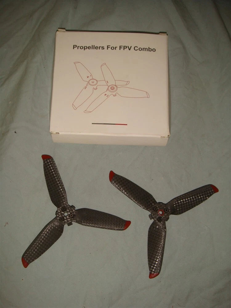 SET OF 4 CARBON FIBER LOW NOISE PROPS PROPELLORS FOR DJI FPV COMBO DRONE