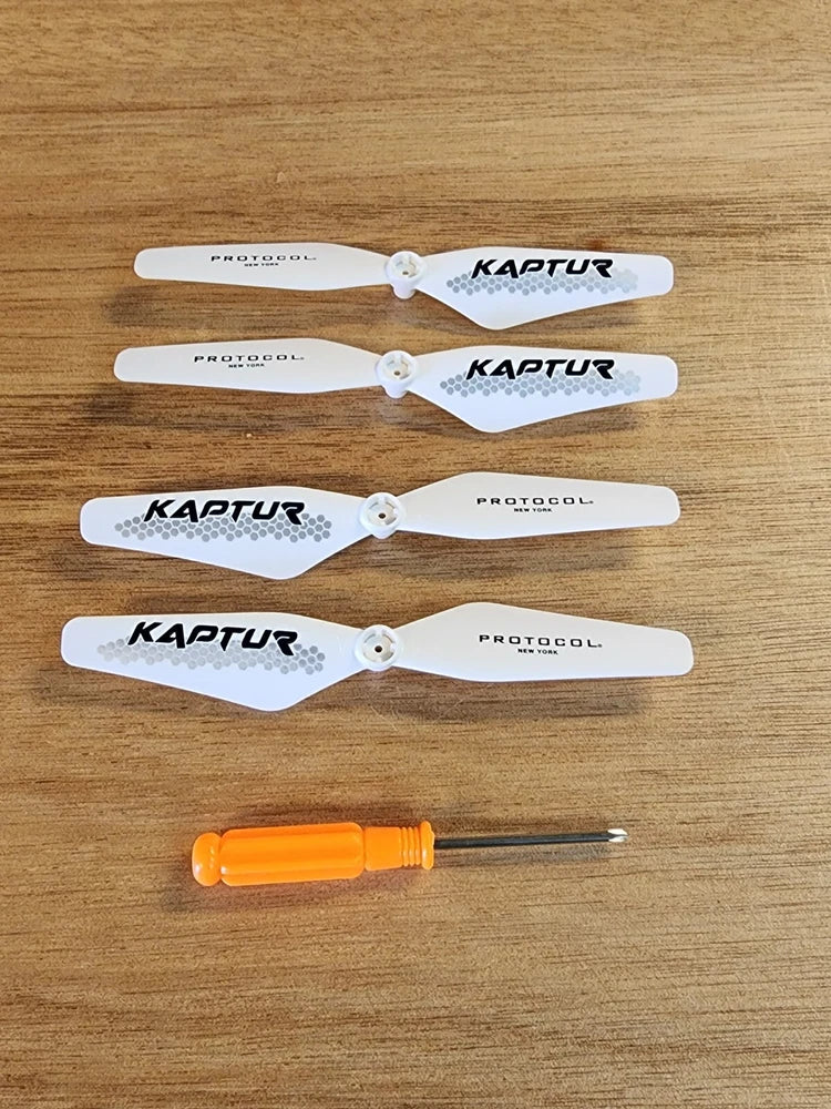 Protocol Kaptur GPS II replacement propeller blades and screwdriver set, white blades