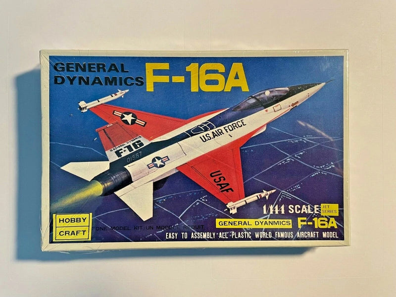 USAF F-16 A FALCON MODEL KIT 1/144 SCALE HOBBY CRAFT PLASTIC FIGHTER NEW SEALED