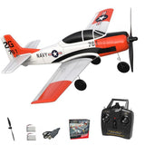 VOLANTEX T28 2.4Ghz 4CH Fighter RC Airplane Remote  6-Axis Gyro Stunt RTF Glider
