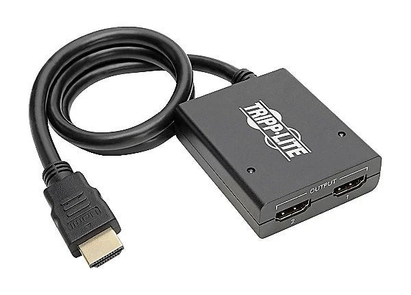 Tripp Lite HDMI Splitter 1x2 ?C 1 Input to 2 Outputs ?C HD Video Adapter