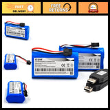 2-Pack 7.4V 1500mAh Rechargeable Battery for RC Cars, Compatible with Huina & DE Battery