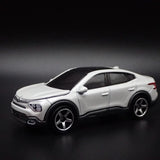 2023-2025 CITROEN E-C4 X WHITE 1:64 SCALE COLLECTIBLE DIORAMA DIECAST MODEL CAR