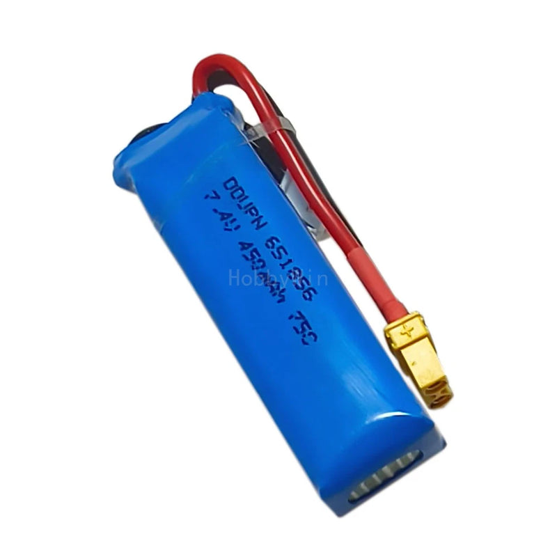 7.4V 2S 450mAh 75C LiPO Battery XT30 Plug for RC Airplane Heli Quad Copter Drone