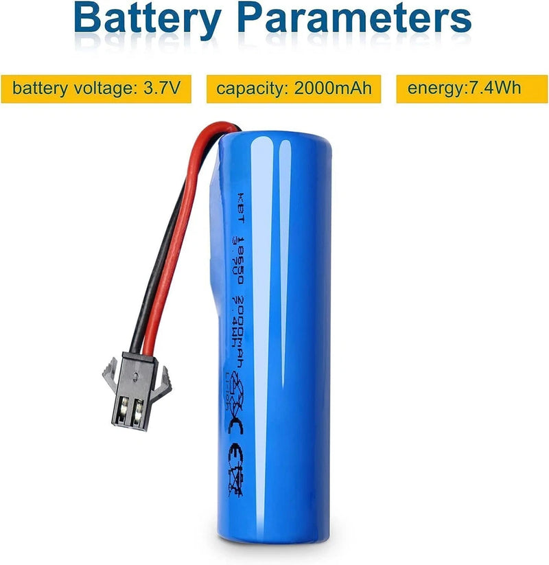 1 pcs 3.7V 1500mAh Lipo Battery w/ SM Plug USB Charger for RC Off Road Truck Car