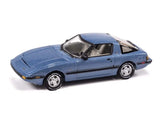 1983 Mazda RX-7 - Blue Diecast 1:64 Scale Model - Johnny Lightning JLCG034B