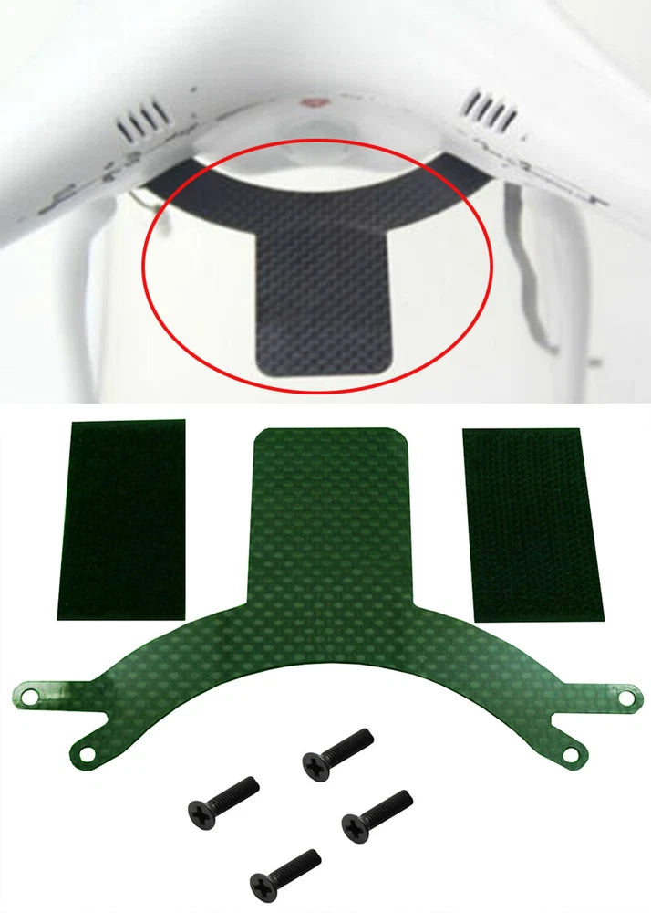 DJI Phantom 2 & 1 Vision FPV OSD AV Transmitter Mount Carbon Fiber Plate Silver