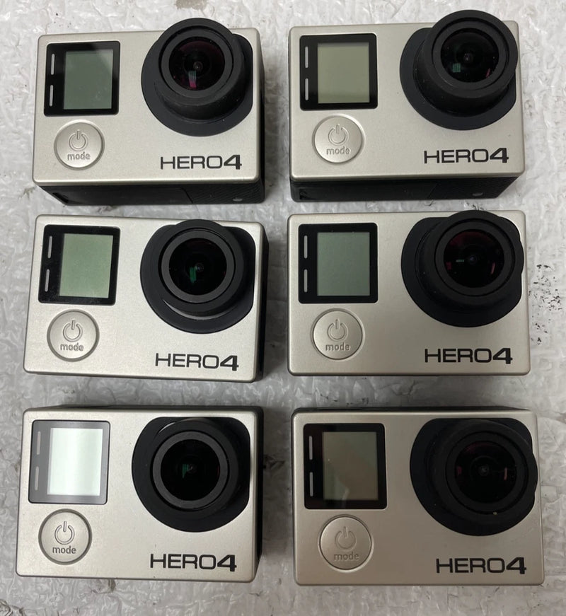 Lot of 6 GoPro HERO4 12MP Action Camera Untested For Parts