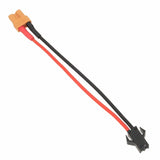 RC battery wire adapter, XT30 female to SM2P female, 20 AWG, 10 cm, red/black leads