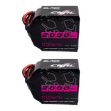 CNHL 6S 2000mAh LiPo batteries, black, red/black leads, 2-pack