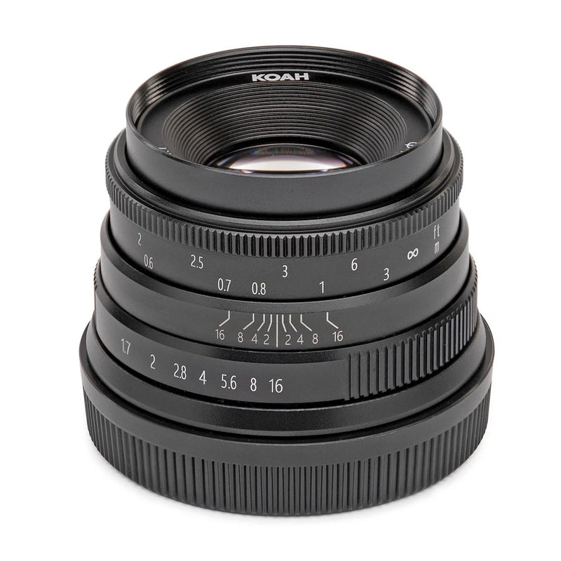 Koah Artisans Series 35mm f/1.7 Manual Focus Lens for Fujifilm FX (Black)