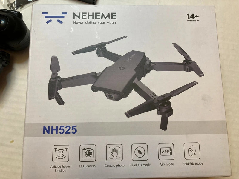 NEHEME NH525 folding hawk drone with HD camera and WiFi live video, in box