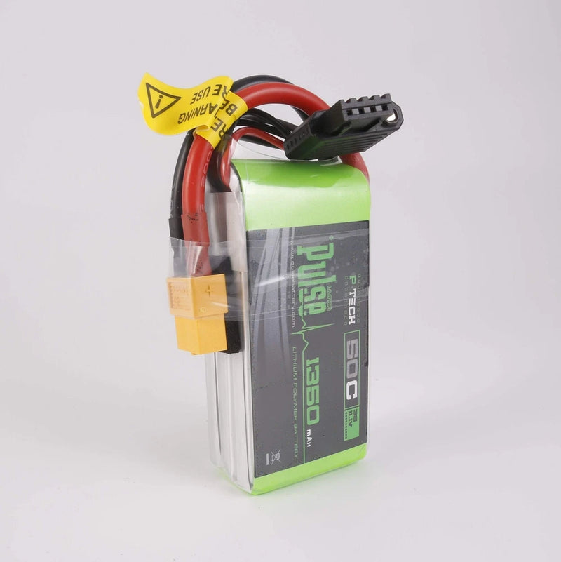 PULSE 1350mAh 50C 11.1V 3S P-Tech LiPo Battery - XT60 Connector Battery