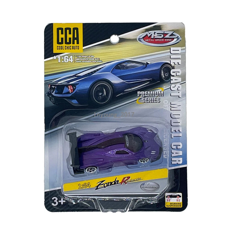 1:64 Pagani Zonda R Model Car Diecast Toy Cars Toys for Boys Kids Gifts Purple