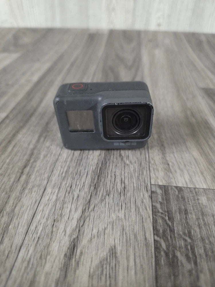 GoPro HERO5 action camera with front lens and small display, dark gray body