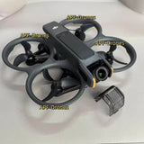 DJI Avata 2 drone with gimbal camera and four propellers, black