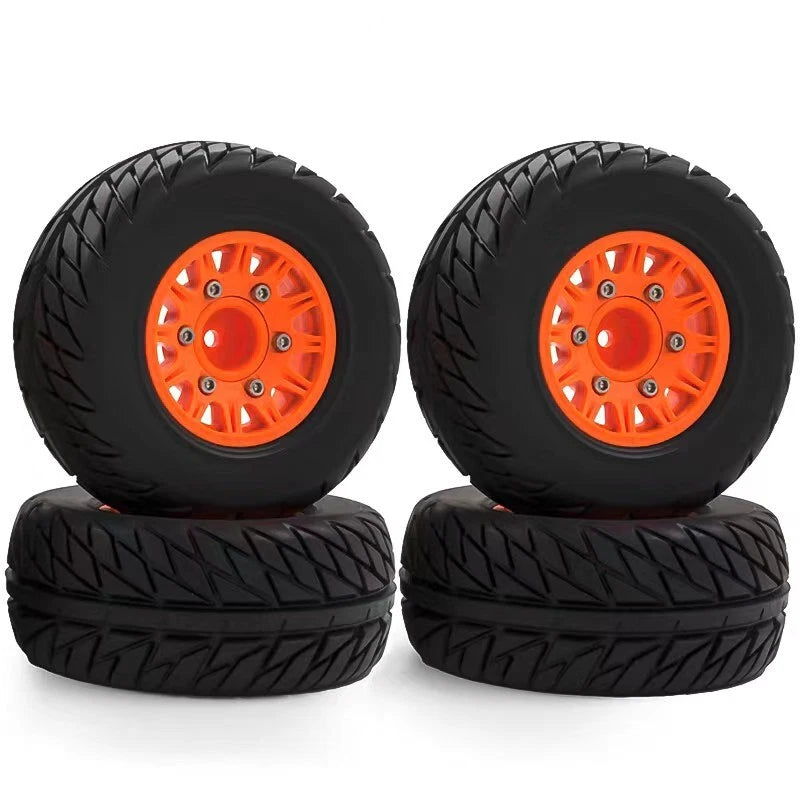 4PCS Universal Wheel Tire 1/8 1/10 RC Model Short Course Truck Road Tire Upgrade