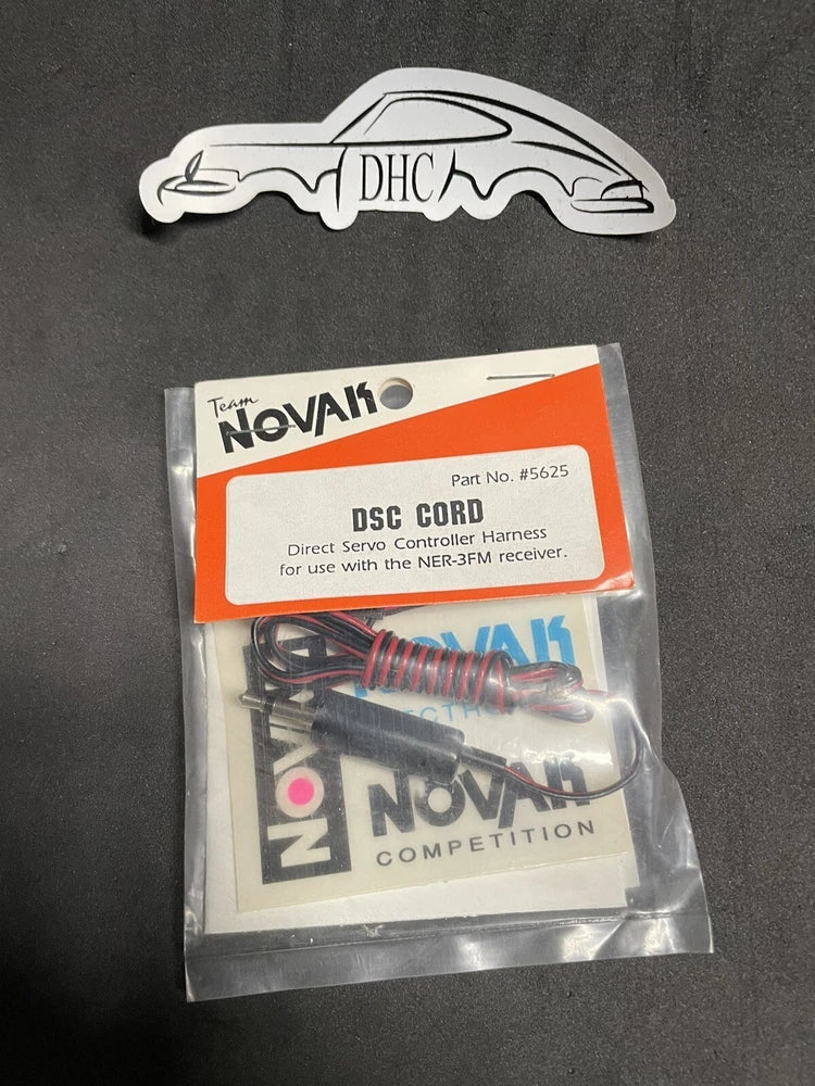 Novak Vintage RC Car Part # 5625 Direct Servo Control Cord DSC with Decals