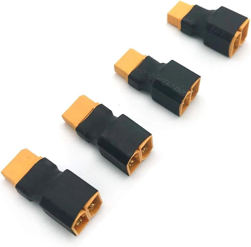4Packs XT60 Battery Series Connector Adapter for RC Lipo Battery Helicopter Battery