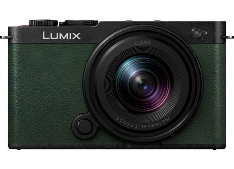 Panasonic LUMIX S9 N Kit 18-40mm Jet Black x Dark Olive Leather