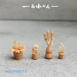 1/64 1/43 1/87 1/72 Pot Plant Scene Miniatures Figures For Cars Vehicles Toys