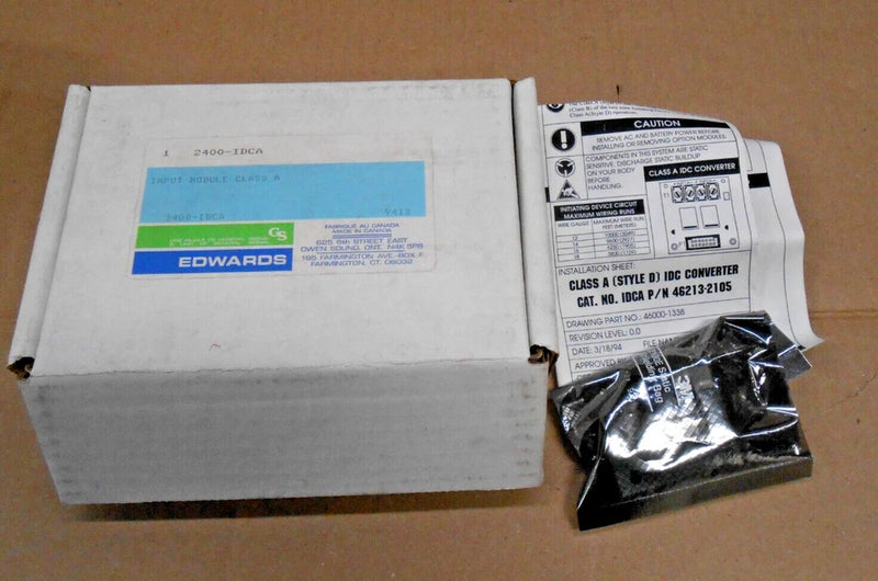 1 NEW EDWARDS 2400-IDCA 46213-2105 INPUT MODULE CLASS A CONVERTER (2 AVAILABLE)