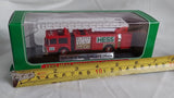 Red 1999 Hess miniature fire truck model AAA battery-operated, in display box