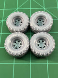 1:24 Scale Off-Road Wheels & Tires Set ¨C Resin ¨C 4pc or 5pc Option