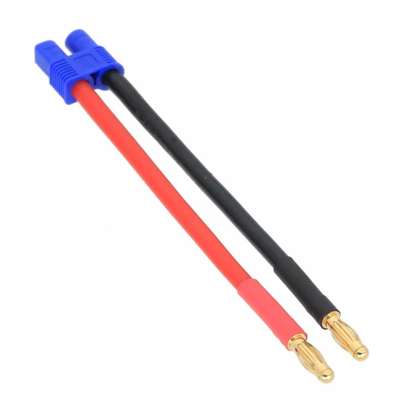 EC3 Female to 4mm Banana Plug 12AWG 15CM Adapter Battery RC Charge Cable Toy FPV