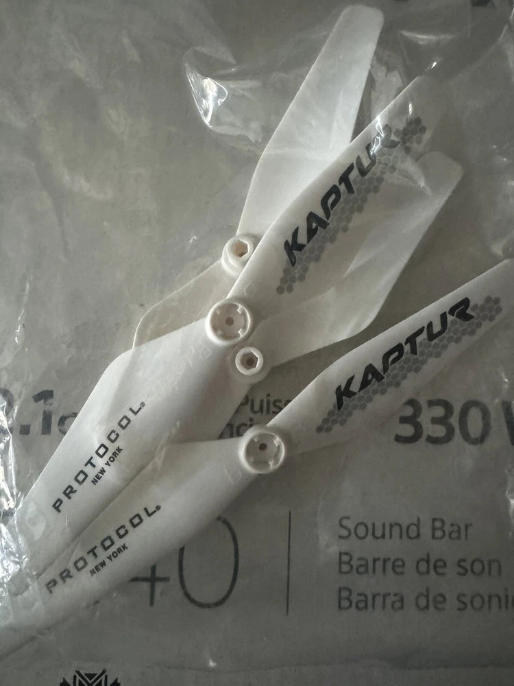 Protocol Kaptur GPS II replacement drone blades, white, 4-pack