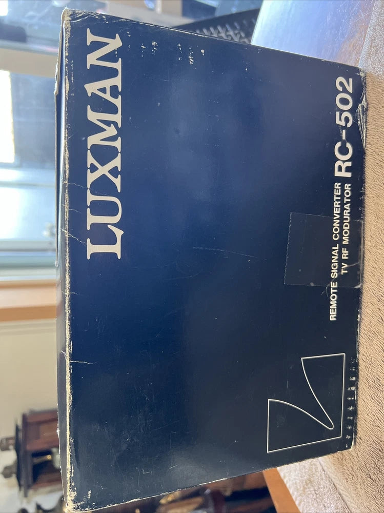 Luxman RC-502, Vintage Remote Signal Converter TV RF Modulator-Japan-New in Box Converter