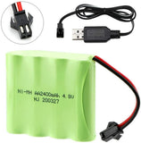 1PCS 4.8V 2400mAh Ni-MH AA Rechargeable Battery For Rc toys Car Tanks Robots Gun Battery
