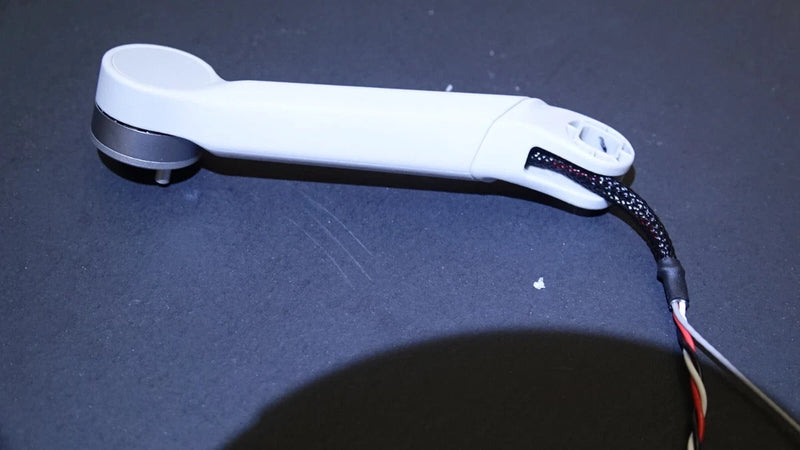 DJI Mini 3 Pro rear left arm motor, white arm with attached cable