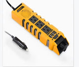 DC 12V To AC 110V Car Power Inverter 2 USB 3 Outlets Heat Short Circuit Protect