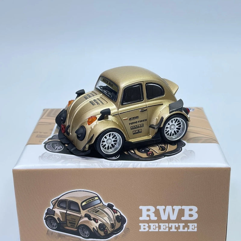 RWB BEETLE 1/64 Q Alloy Car Model Simulation Ornament High-End Collection