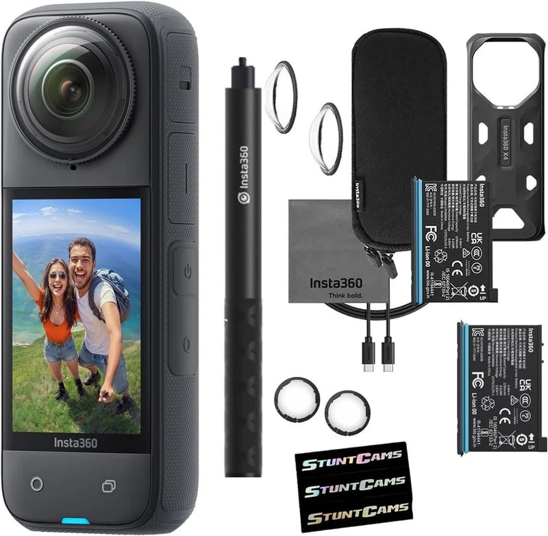 Insta360 X4 8K Waterproof 72MP 360?? VR Action Camera Glass Lens Stick Battery