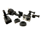 GoPro HERO4 Silver action camera bundle with mounts and brackets