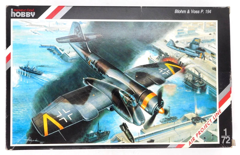 1:72 aircraft model kit box featuring WWII German plane artwork