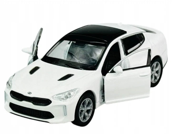 KIA Premium Performance Car Model Toy White Diecast 1:34-1:39 Scale Welly